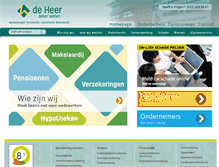 Tablet Screenshot of deheer.nl